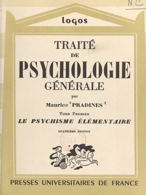 cover image of Traité de psychologie générale (1)